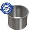 MERIDA STELLA round countertop ring for a waste bin, matt steel